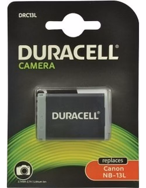 DURACELL Baterie - pro digitální fotoaparát nahrazuje Canon NB-13L, 3,7 V, 1010 mAh,