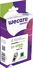 WECARE ARMOR páska kompatibilní s DYMO S0720740,Black/Green,9mm*7m