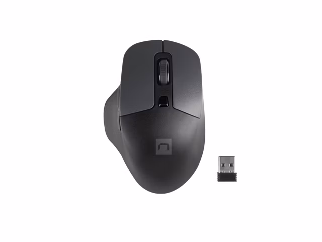 Natec optická myš BLACKBIRD 2/1600 DPI/Kancelárska/Optická/1 600 DPI/Bezdrôtová USB/Čierna