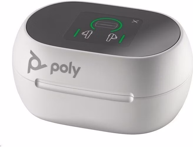 Poly Voyager Free 60+ bluetooth headset, BT700 USB-A adaptér, dotykové nabíjecí pouzdro, bílá