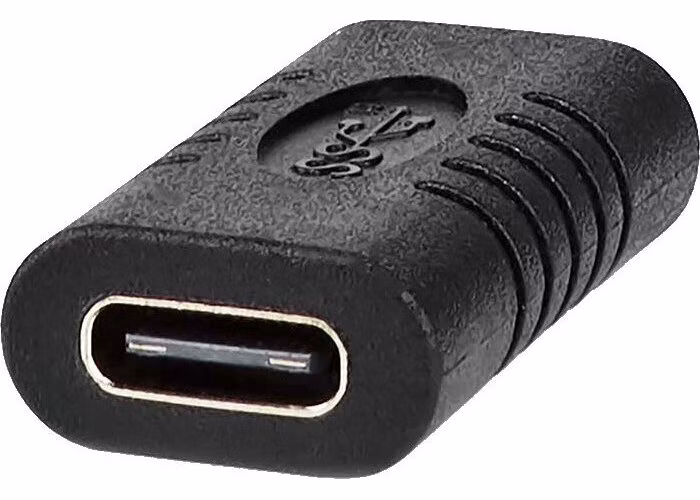NEDIS USB-C adaptér/ USB 3.2 Gen 2/ USB-C zásuvka/ USB-C zásuvka/ 10 Gbps/ BOX/ černý