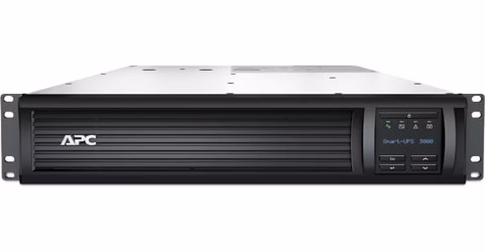 APC Smart-UPS 3000VA LCD RM 2U - černá, 2,7 kW, hloubka 68 cm + management card