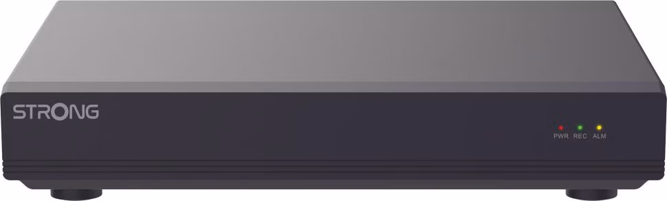 STRONG NVR rekordér NVR1080-4P/ pro 4 kamery/ 4x PoE/ rozlišení 8Mpix/ HDMI/ VGA/ USB/ LAN/ SATA až 8TB HDD