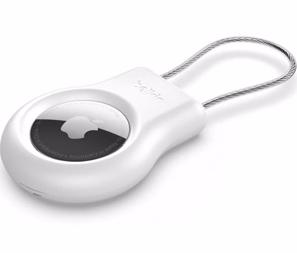 Belkin puzdro Secure Holder with Wire Cable pre AirTag - White