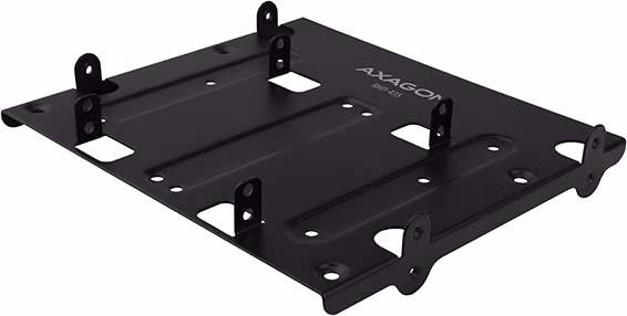 AXAGON kovový rámeček pro 4x 2,5" disk nebo 2x 2,5" + 1x 3,5" disk do 5,25" / RHD-435 / černý