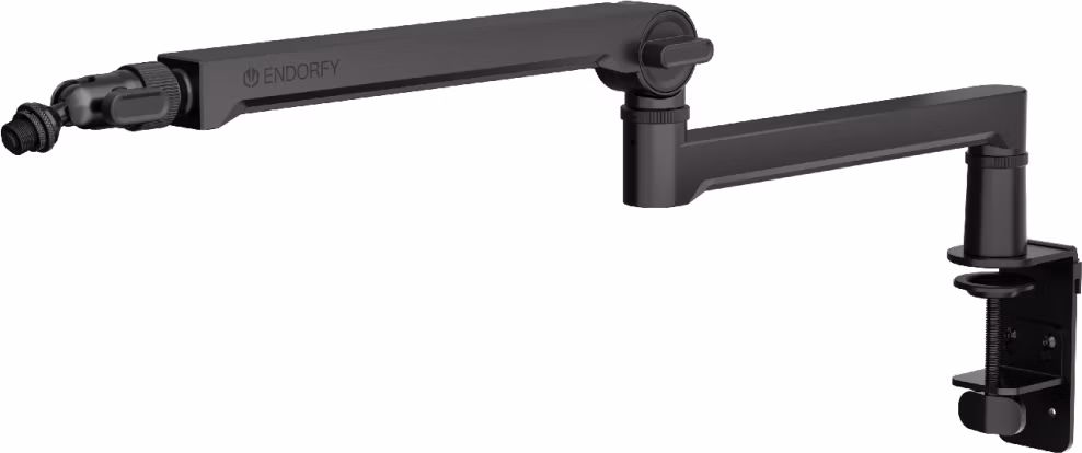 Endorfy rameno na mikrofon Broadcast Low Profile Boom Arm / 360st. rotace / kulová hlava / černý