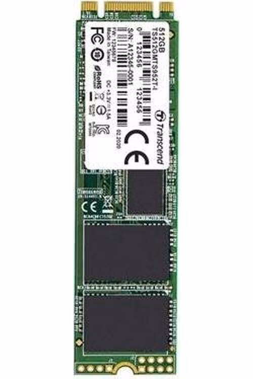 TRANSCEND MTS952T-I 512GB Industrial 3K P/E SSD disk M.2, 2280 SATA III 6Gb/s (3D TLC), 560MB/s R, 520MB/s W