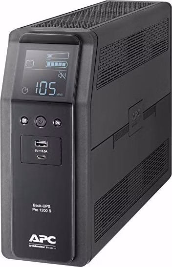 APC Back UPS Pro BR 1200VA (720W)/ Sinusoida/ LINE-INTERAKTIVNÍ/ AVR/ 230V/ LCD/ 8x IEC zásuvka