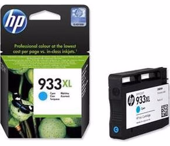 HP 933XL Cyan Ink Cart, 8,5 ml, CN054AE (825 pages)