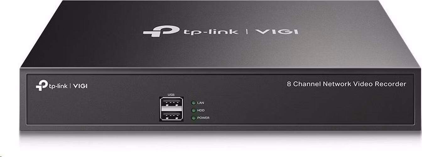 TP-Link VIGI NVR1008H - 8kanálový síťový videorekordér VIGI, vzdálený přístup, ONVIF, obousměrný zvuk, až 10TB HDD