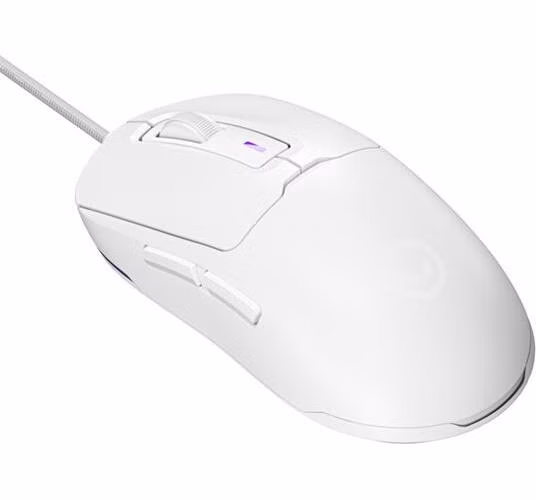 Lorgar MSA10WRWH, herná myš, ultraľahká 55g, 6 prog. tlačidiel, 12 000 dpi, podsvietenie RGB, biela