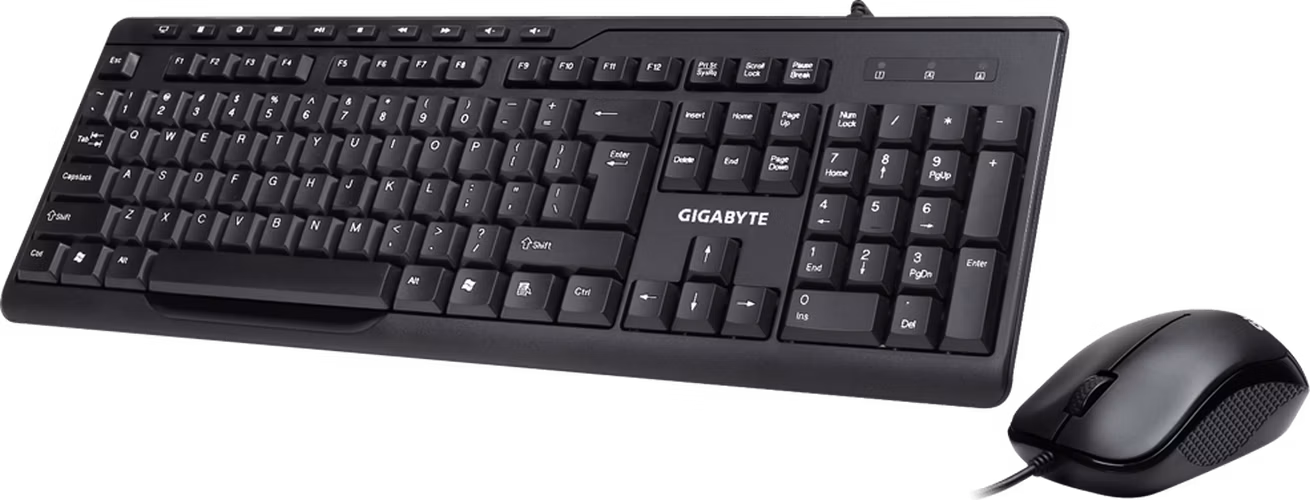 Gigabyte KM6300M Wired combo set keyboard US + mouse (up to 1000dpi)