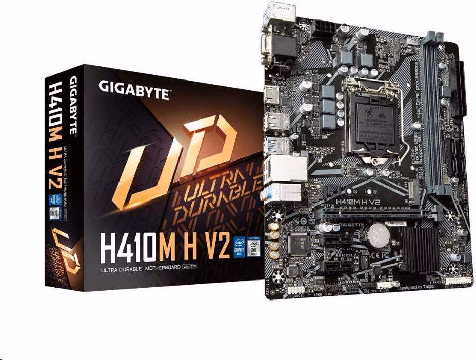 BAZAR - GIGABYTE MB Sc LGA1200 H410M H V2, Intel H470, 2xDDR4, 1xHDMI, 1xVGA, mATX - Po opravě (Komplet)