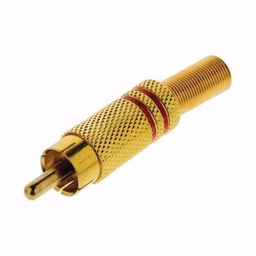 Nedis CAGP24900RD - Konektor RCA | RCA Zástrčka - 10 kusů | Červená barva