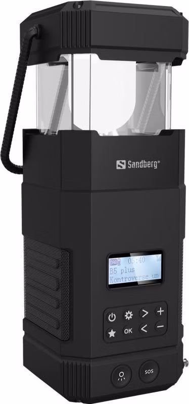 Sandberg Survivor Lantern All-in1 10000mAh, čierna