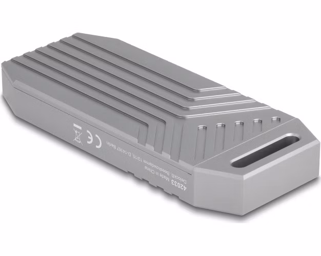 Delock Kryt SSD M.2 NVMe, USB, 40 Gbps - beznástrojový