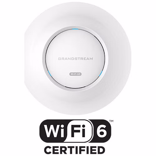 Grandstream GWN7665 AP, Wi-Fi 6E, 802.11ax, Tri-Band 2x2:2 MU-MIMO DL/UL OFDMA, 384 klientů, 48 SSID