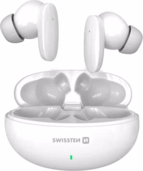 Swissten bluetooth TWS sluchátka Sonic - bílá