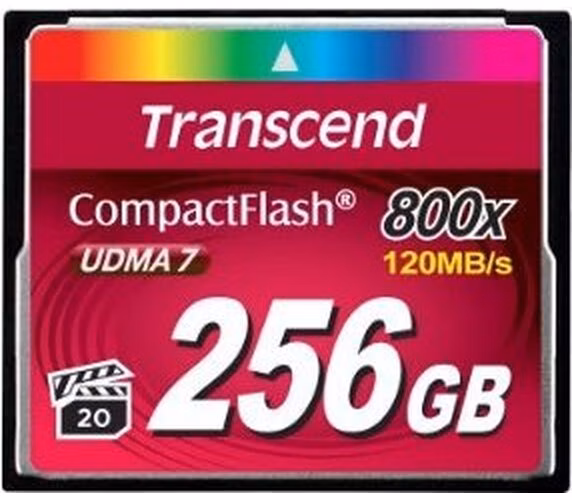 Transcend 256GB CF (800X) paměťová karta