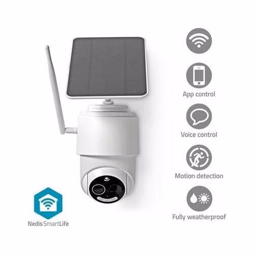 Nedis WIFICBO50WT - SmartLife Venkovní Kamera | Wi-Fi | Full HD 1080p | IP65 | Cloud / Micro SD | 5 V DC | Noční vidění