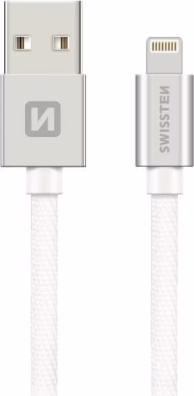 Swissten Datový Kabel Textile Usb / Lightning 2,0 M Stříbrný