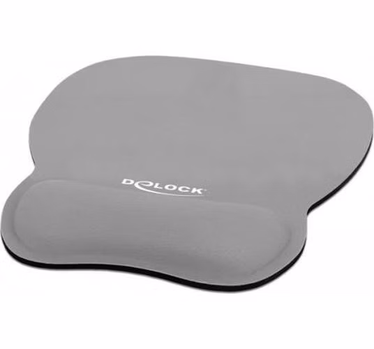 Delock Ergonomická podložka pod myš s opěrkou zápěstí šedá 245 x 206 mm