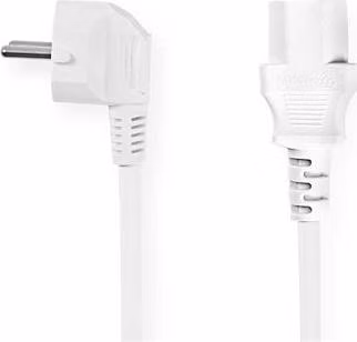 Nedis CEGL10000WT20 - Napájecí Kabel  | Typ F Zástrčka | IEC-320-C13 | Úhlový | Přímý | 2 m | Bílá