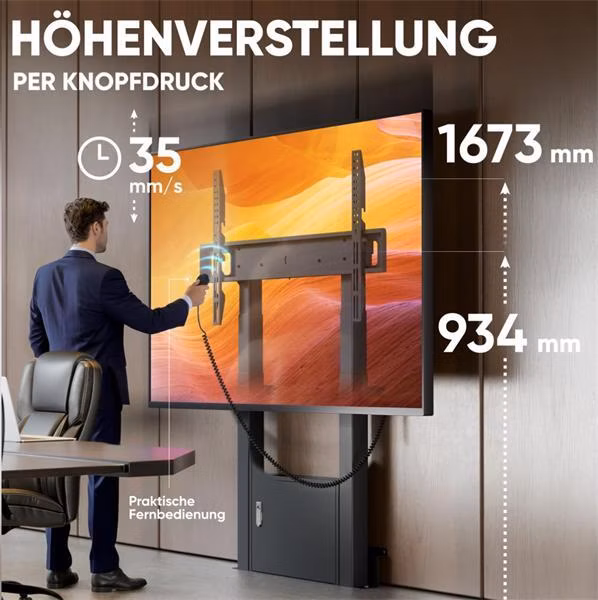 ONKRON Motorizovaný TV stojan pre televízory s uhlopriečkou 55"-100", FPRO2L-30