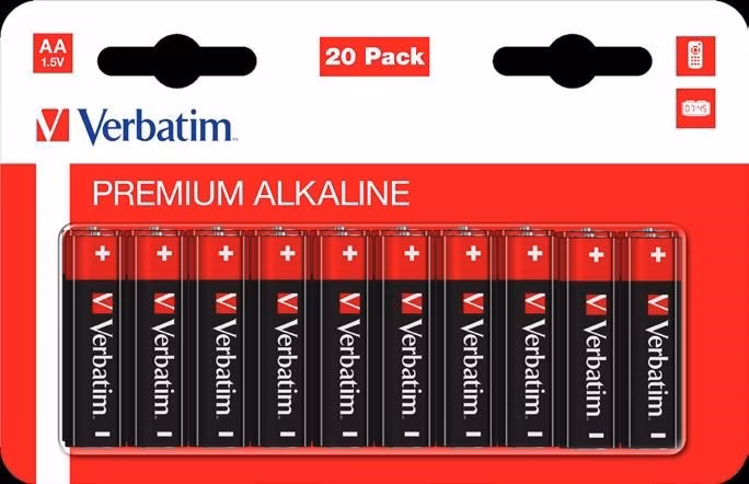 VERBATIM  Alkalická Baterie AA 20 Pack / LR6