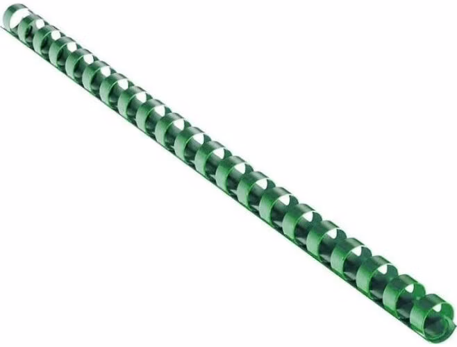 EUROSUPPLIES plastové hřbety/ formát A4/ 19mm/ zelené/ 100 pack