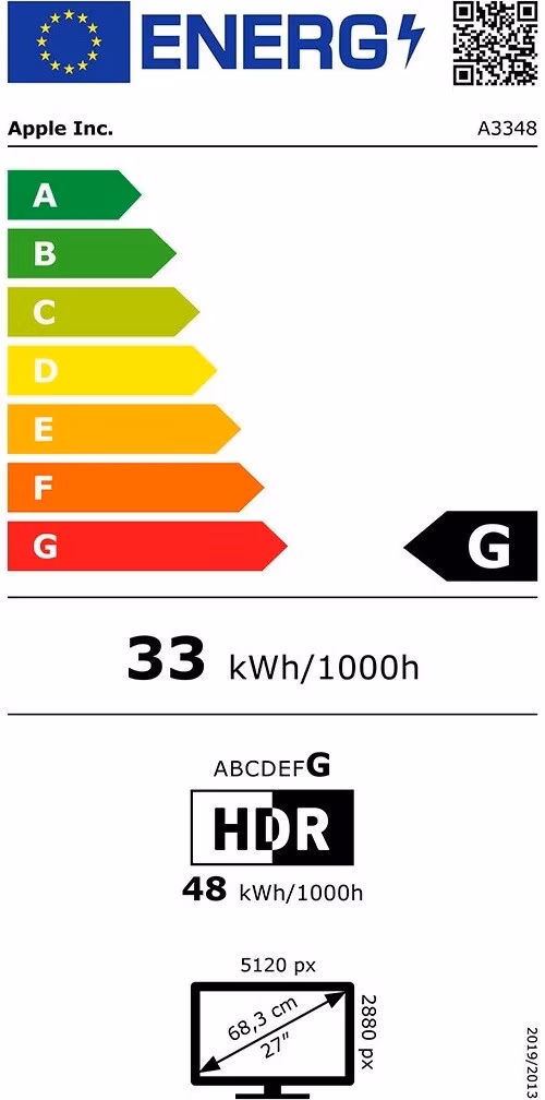 Štúdio Display XDR/Standard glass/VESA
