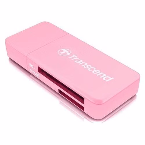 Transcend RDF5 USB 3.0 čtečka paměťových karet SDHC (UHS-I)/SDXC (UHS-I)/microSDHC (UHS-I)/microSDXC (UHS-I), růžová