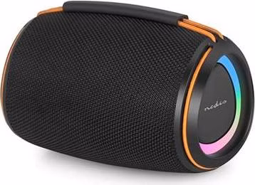 Nedis SPBT2026BK - Bluetooth® Reproduktor | 40 W | Mono | Home / Portable / Venkovní | Propojitelný | Černá / Oranžová