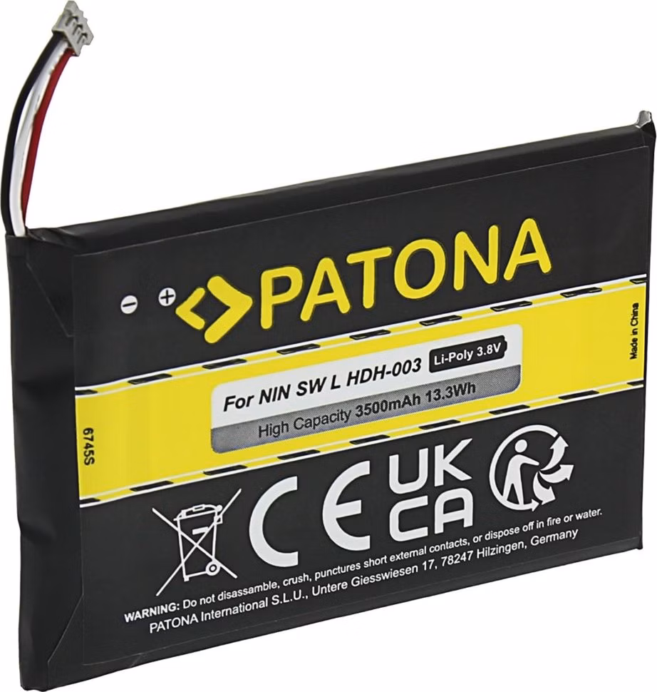 PATONA baterie pro herní konzoli Nintendo Switch Lite HDH-003 3500mAh Li-Pol 3,8V