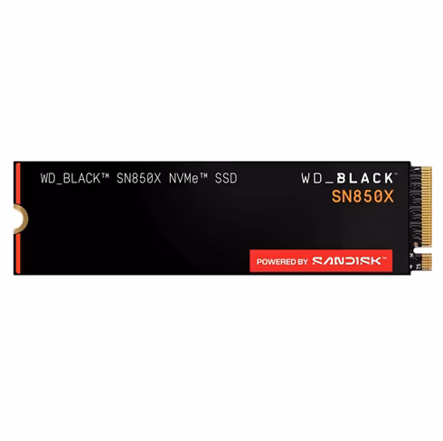 WD Black SN850X SSD Powered by SanDisk 1TB M.2 NVMe Gen4 7300/6300MBps