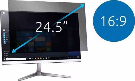 Kensington Privacy Screen Filter 2-Way Removable for 24.5" 16:9 Monitors
