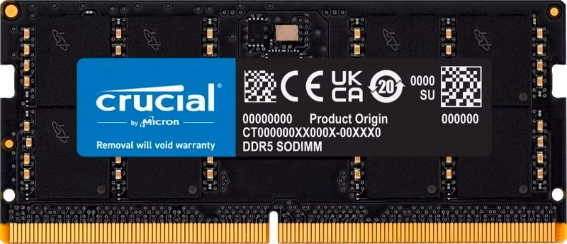 CRUCIAL SODIMM DDR5 32GB 4800MHz CL40