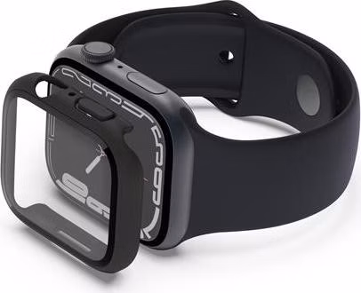 Belkin ochrana displeje ScreenForce 2v1 pro Apple Watch Série 4/5/6/SE/7/8/9, 44/45mm, černé - NOVÁ VERZE