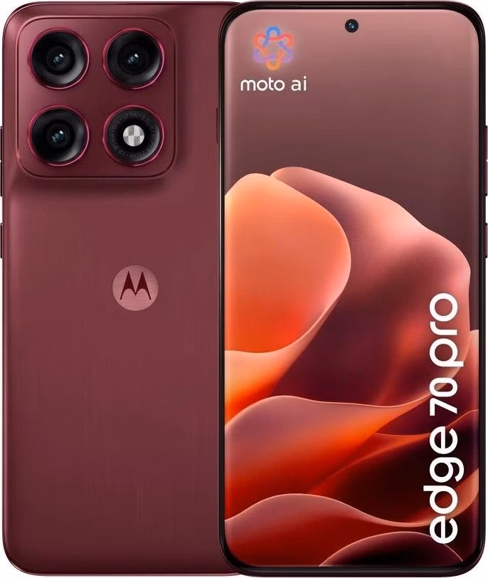 Motorola EDGE 70 Pro - PANTONE Zinfandel (Red)   6,78"/ single SIM + eSIM/ 8GB/ 256GB/ 5G/ Android 16