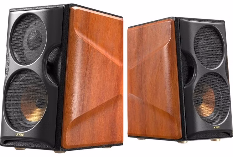 FENDA F&amp;D repro R80BT/ 2.0/ 160W/ dřevěné/ černodřevěná barva/ BT5.4/ USB/AUX/optický/koaxiální vstup/ dálkové ovládání