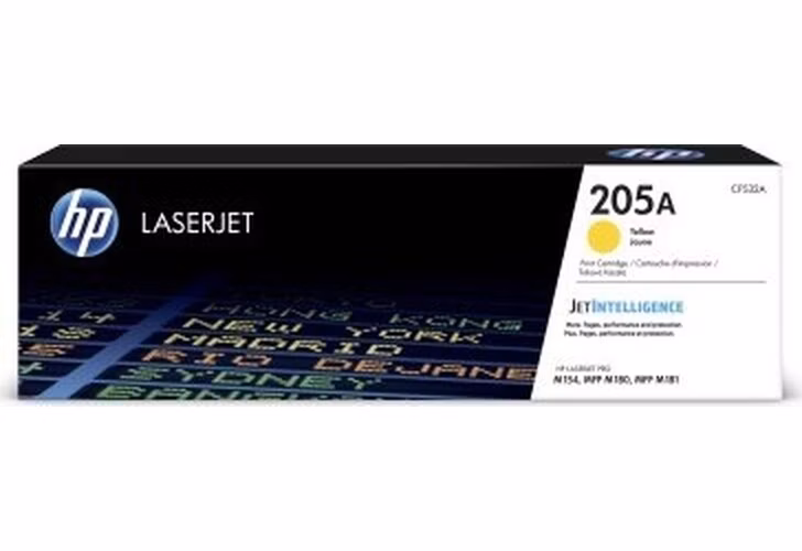HP 205A Yellow Original LaserJet Toner Cartridge (900 pages)