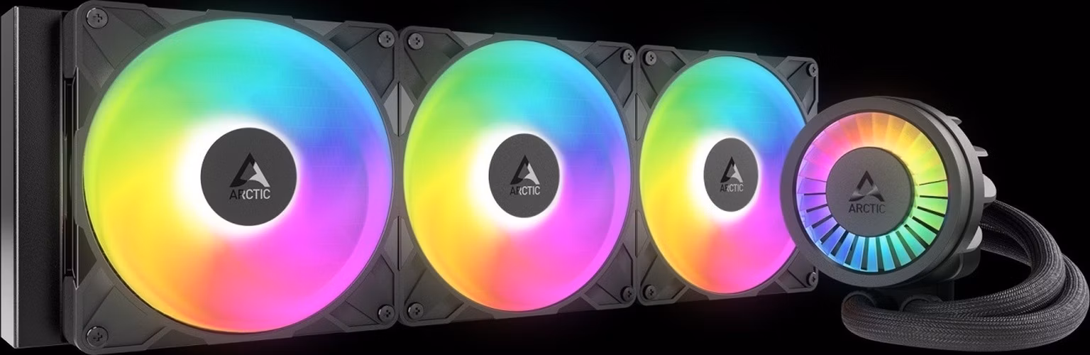 ARCTIC Liquid Freezer III Pro 420 A-RGB : All-in-One CPU Water Cooler with 420mm radiator and 3x P14