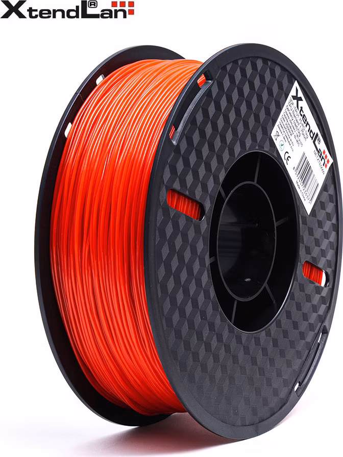 XtendLAN TPU filament 1,75mm průhledný červený 1kg