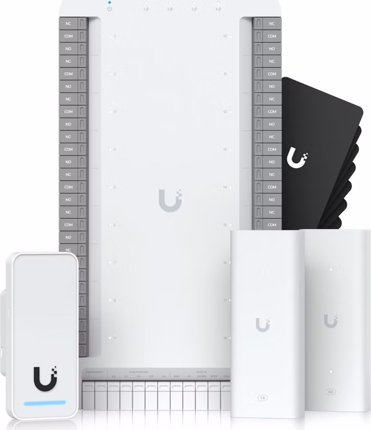 Ubiquiti UniFi Access G3 Starter Kit Elevator - Sada, 1x Hub Elevator, 1x čtečka G3, 2x PoE extender, 10x přístup. karta