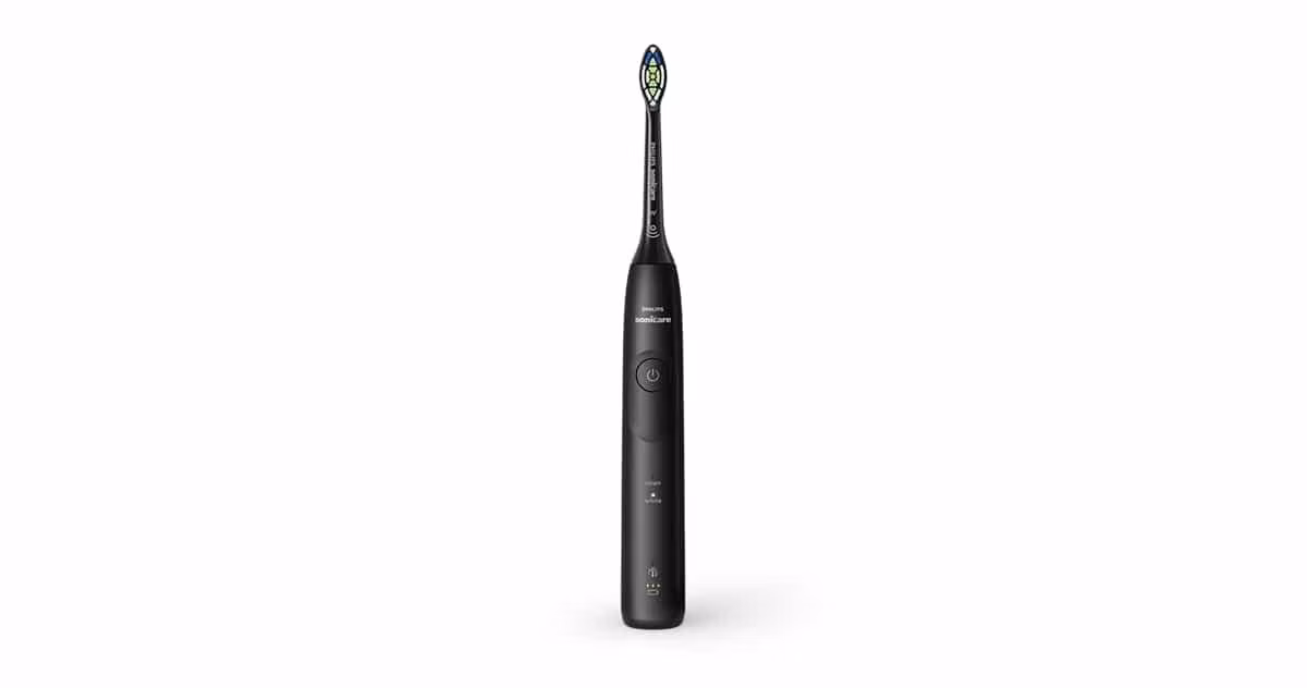 Philips Sonicare 5500 HX7111/01 sonický zubní kartáček, černý, 2 režimy, tlakový senzor, 21denní výdrž