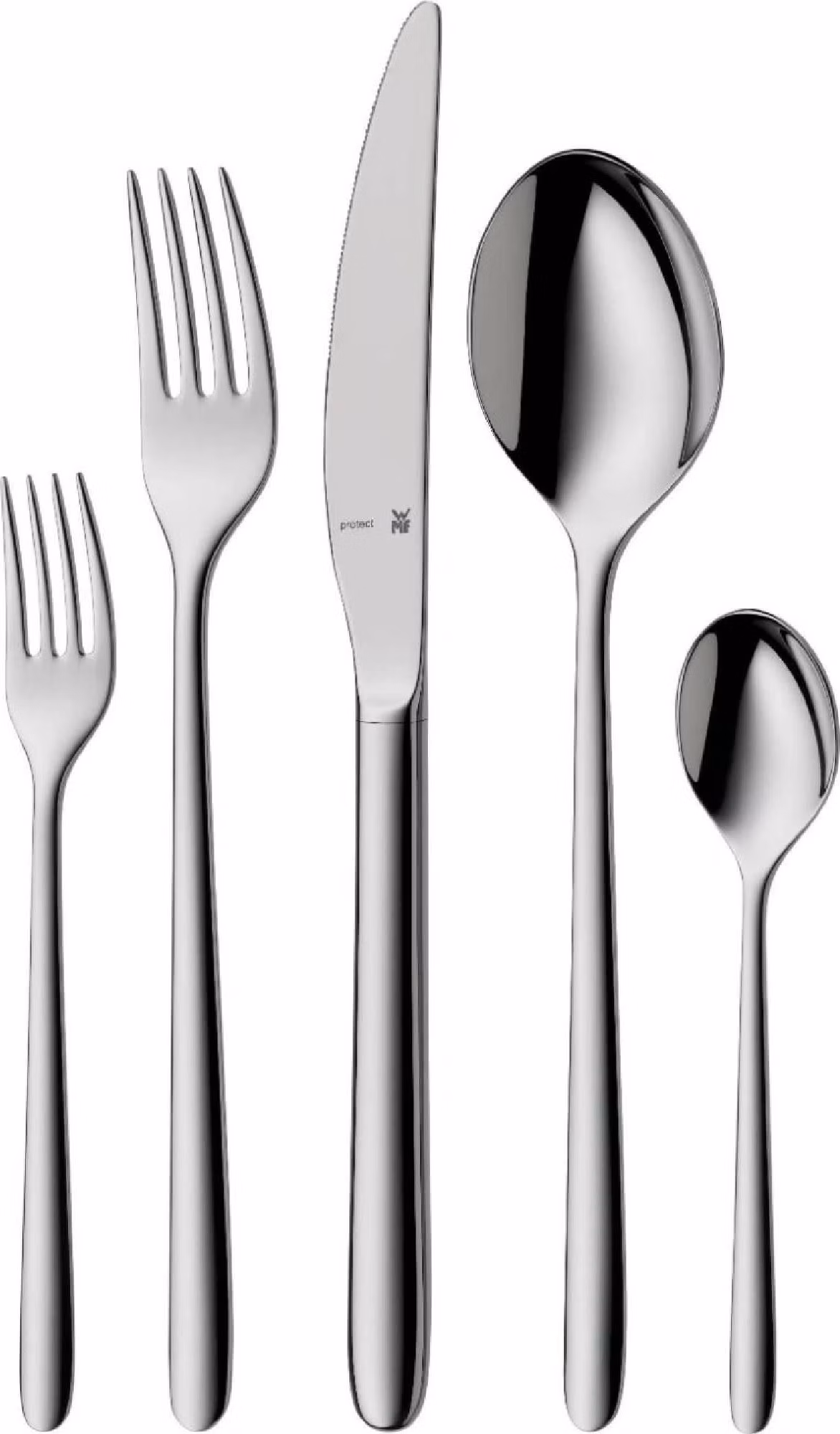WMF Flame Plus příborová sada 66 ks, Cromargan protect®, lesklá nerez, kované extra dlouhé čepele, do myčky
