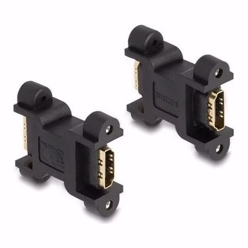 Delock Adaptér HDMI ze zásuvky na zásuvku, se šroubovým připojením