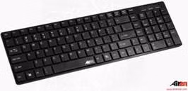 AIREN AiBoard Slim/Drôtová USB/CZ layout/Čierna