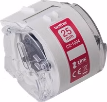 BROTHER Originálny farebný kotúč Brother CZ-1004 pre kontinuálnu tlač, šírka 25 mm. dĺžka 5 m - pre VC500W