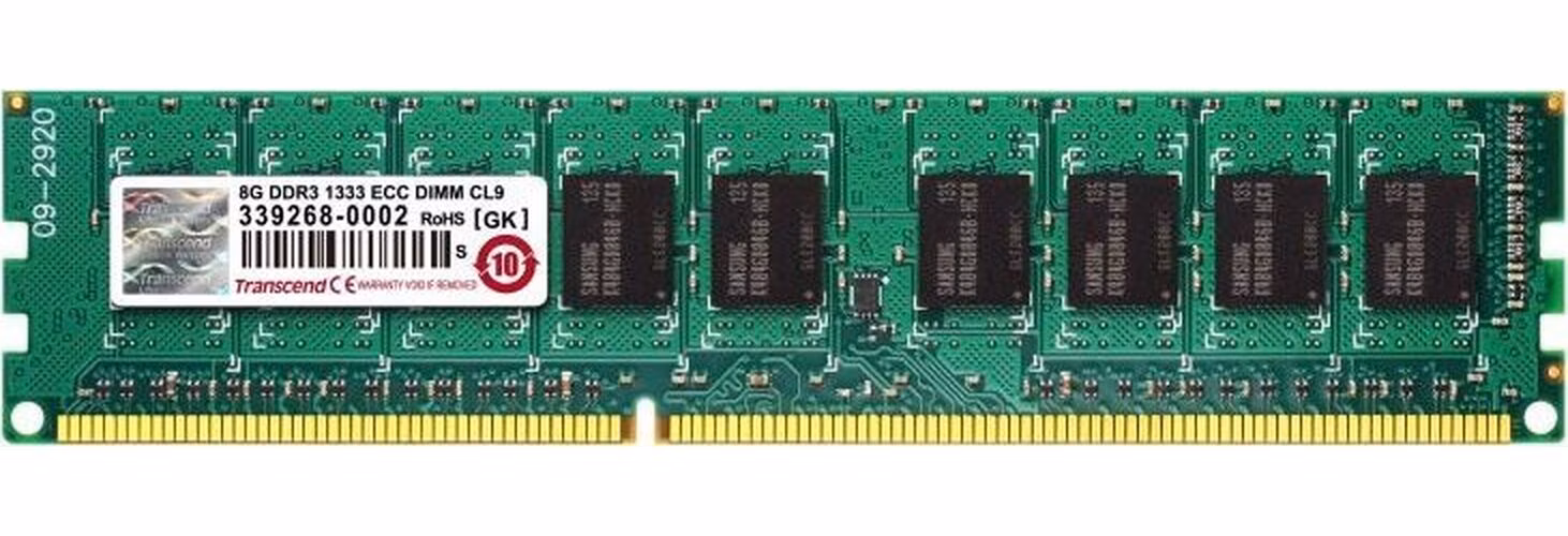 Transcend paměť 8GB DDR3 1333 ECC-DIMM 2Rx8